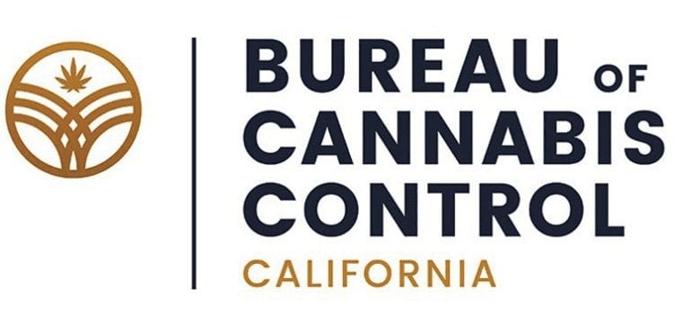 Logo of the Bureau of Cannabis Control California. On the left, there's an emblem featuring a stylized representation of a cannabis leaf. To the right, bold letters read "Bureau of Cannabis Control," with "California" underneath in a smaller font, reflecting its role in overseeing proposed cannabis regulations. CA Norml