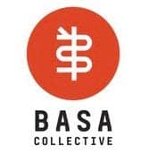 Logo of BASA Collective. The logo features an orange circle with a unique white symbol in the center, resembling a combination of letters or shapes. Below the circle, the text "BASA" is bold and uppercase, with "COLLECTIVE" in smaller uppercase letters underneath. Highlighting Sacramento's Annual Lobby Day on May 6. CA Norml