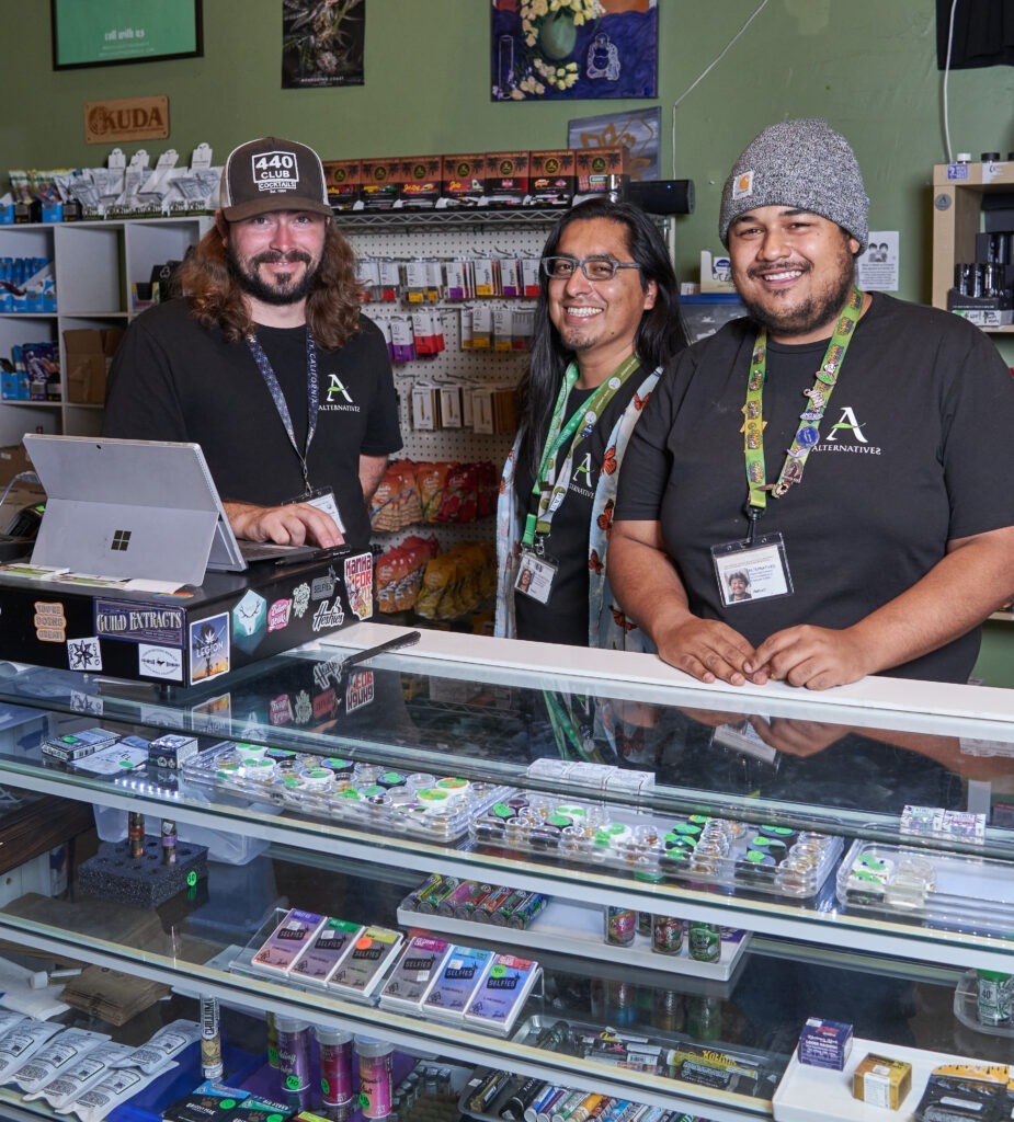 some of the crew at Alternatives Dispensary and Delivery