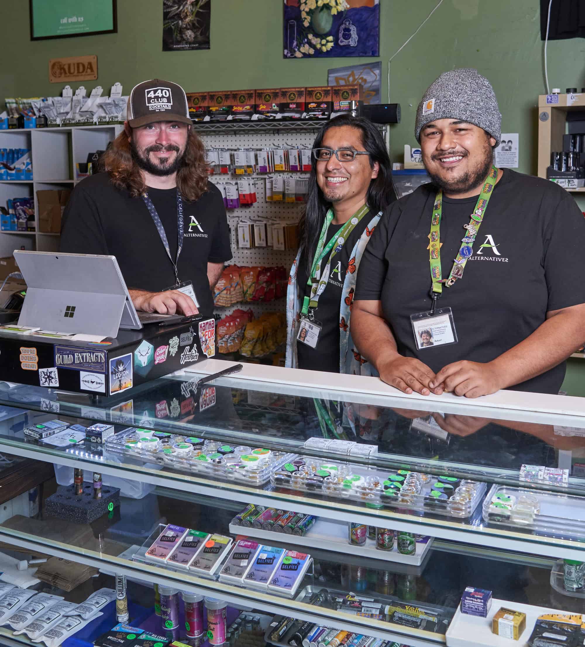 Some of the crew at Alternatives, A Health Collective, Sonoma County dispensary and delivery