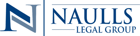 The logo features a stylized letter "N" in shades of blue on the left, with the text "NAULLS LEGAL GROUP" prominently displayed in bold blue capital letters on the right. CA Norml