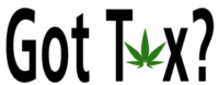 Logo for "weedmaps" with the word in black lowercase letters and a green cannabis leaf replacing the dot above the letter "i. CA Norml