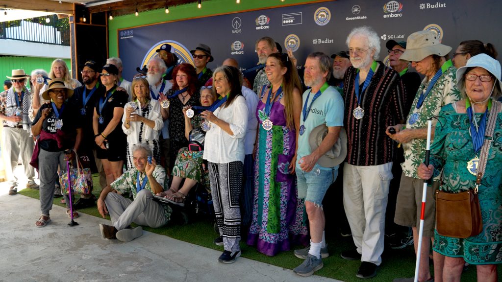 Prop. 215 activists with their Lifetime Achievement Awards, presented by the CA State Fair. Photo by Matt Adamn. 